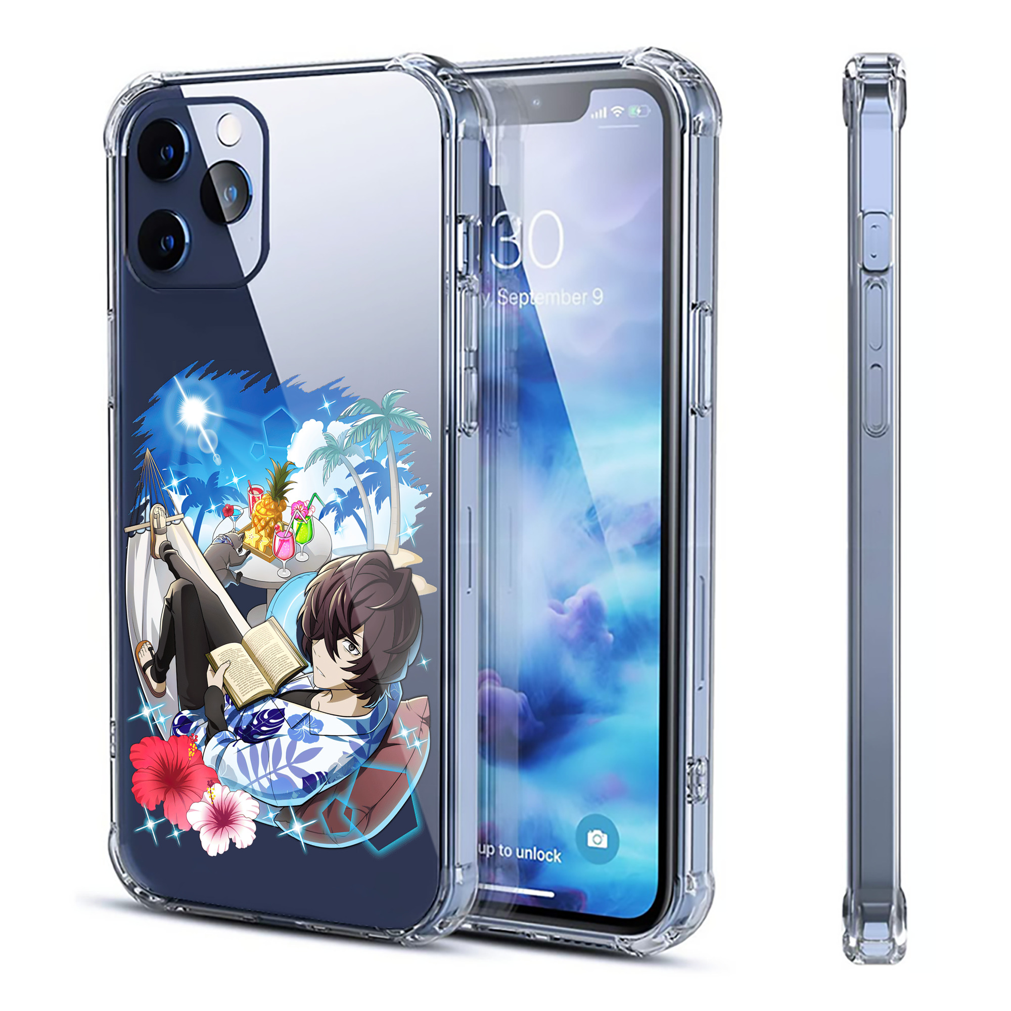 （画像用） 文豪ストレイドッグス Bungo Stray Dogs 【iPhone 12シリーズ対応】透明スマホケース（クリアソフトケース）